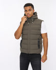 Kampleys Embossed Gilet Deep Olive