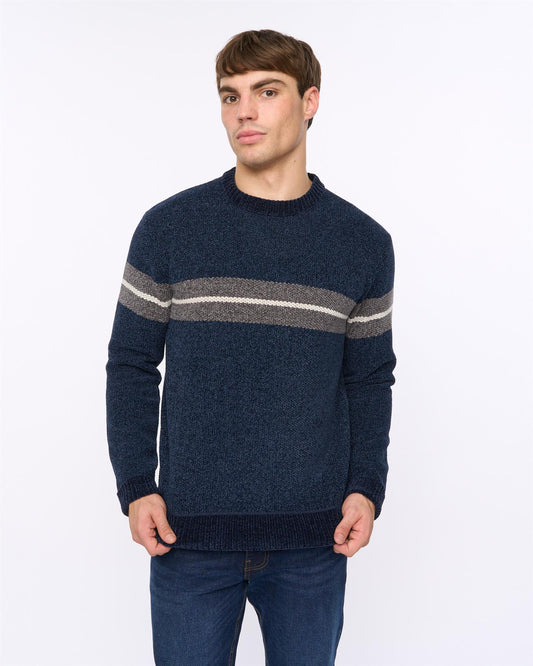 Roundall Chenille Knit Navy