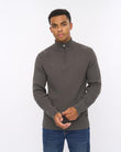 Havaline 1/4 Zip Knit Charcoal Grey