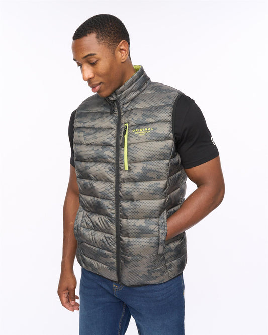 Gattering Gilet Olive Camo