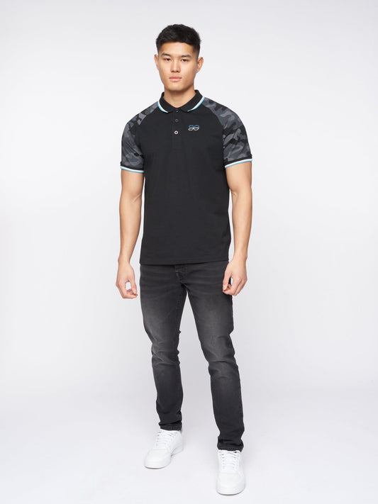 Cramdark Camo Polo Black