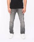 Malcolm Slim Fit Jeans Light Grey Wash
