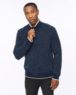 Coldwell Chenille 1/4 Zip Knit Navy