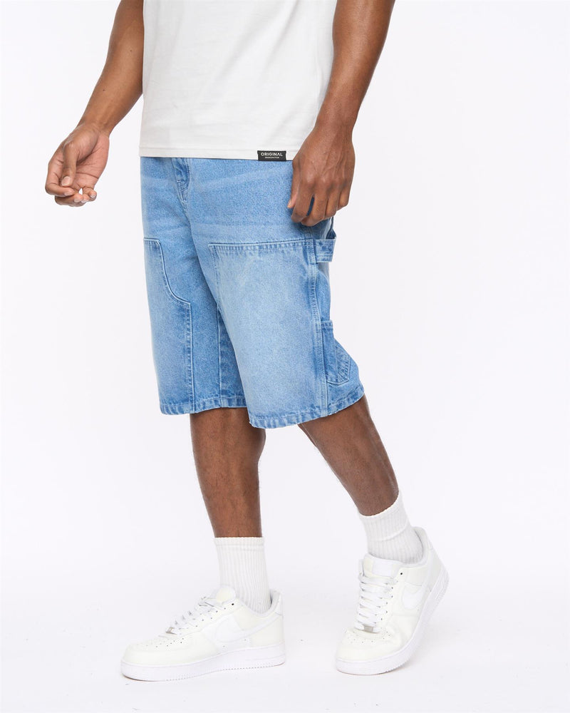 Teleman Denim Shorts Light Wash