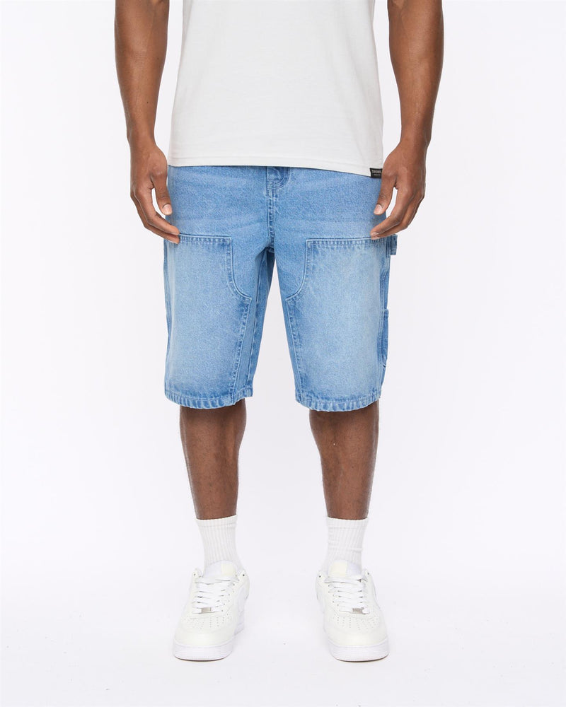 Teleman Denim Shorts Light Wash