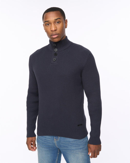 Wellburys Chunky Knit Navy