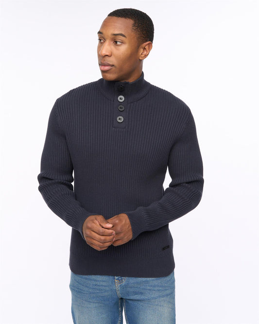 Wellburys Chunky Knit Navy
