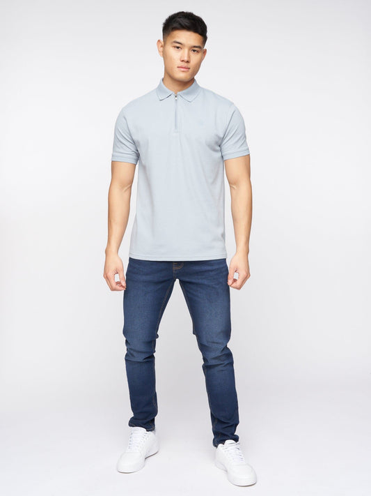 Telepart Zip Polo Dusty Blue