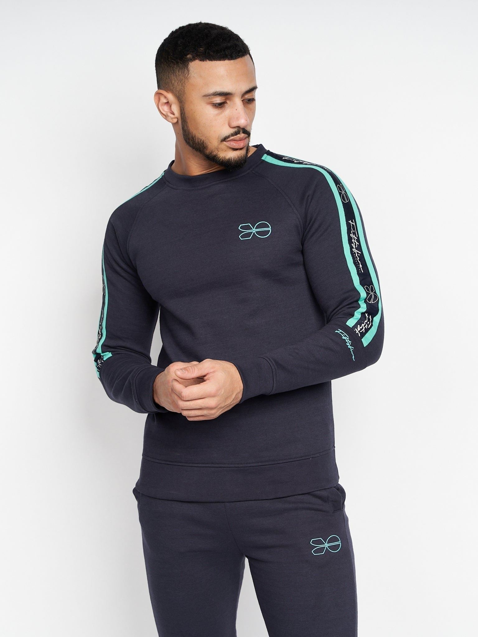 crosshatch Grassmeere Crew Sweat Navy