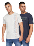 Cramtar T-Shirt 2pk Navy/Grey Marl