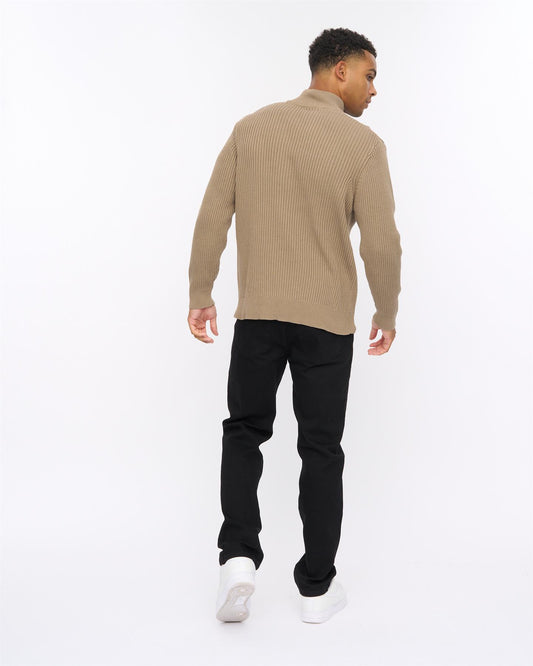 Wellburys Chunky Knit Taupe