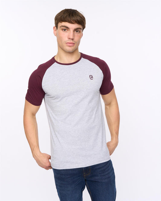 Remison T-Shirt Raisin/Grey Marl