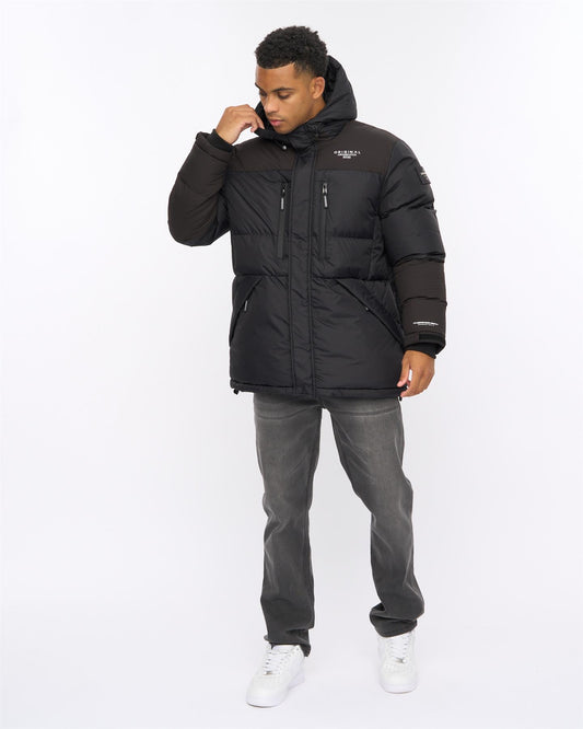 Squadage Panel Jacket Black