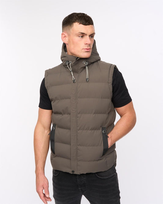 Kampleys Embossed Gilet Deep Olive