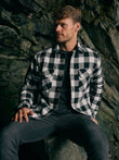 Demaro Check Lined Overshirt Black