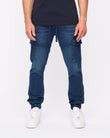 Malimore Cargo Cuff Jeans Dark Wash