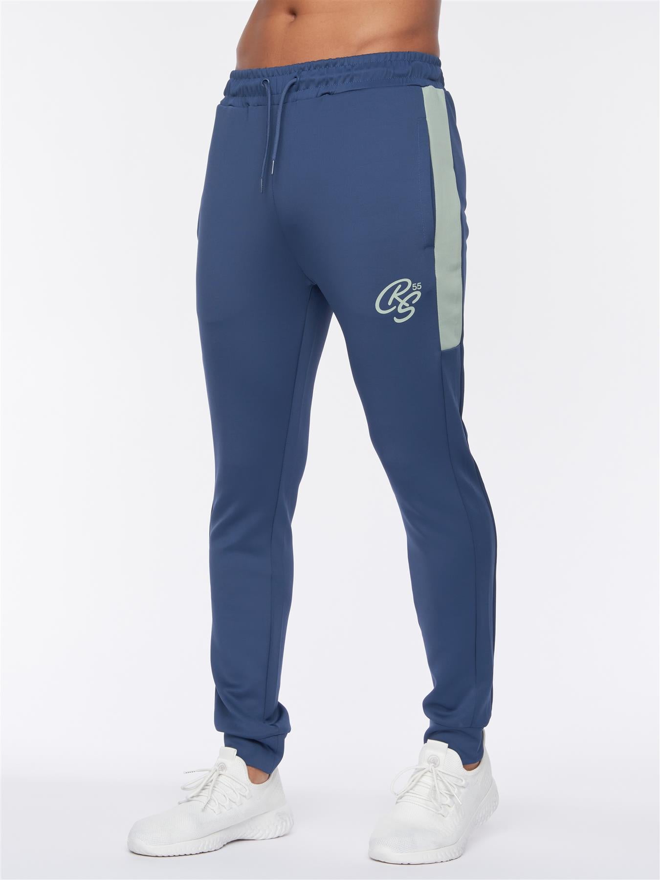 Daxton Tracksuit Navy Green Crosshatch