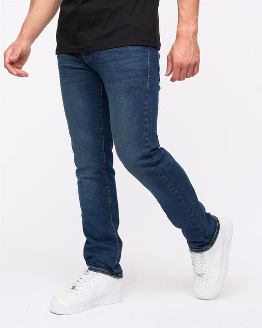 Farrowed Stretch Denim Jeans Dark Wash
