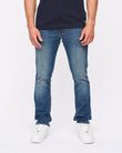 Chas Straight Fit Jeans Mid Wash