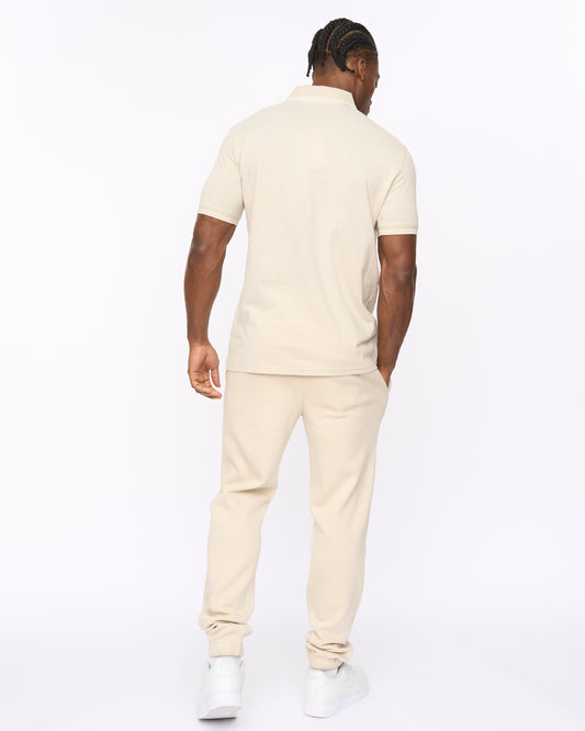 Preece Polo & Jogger Light Stone