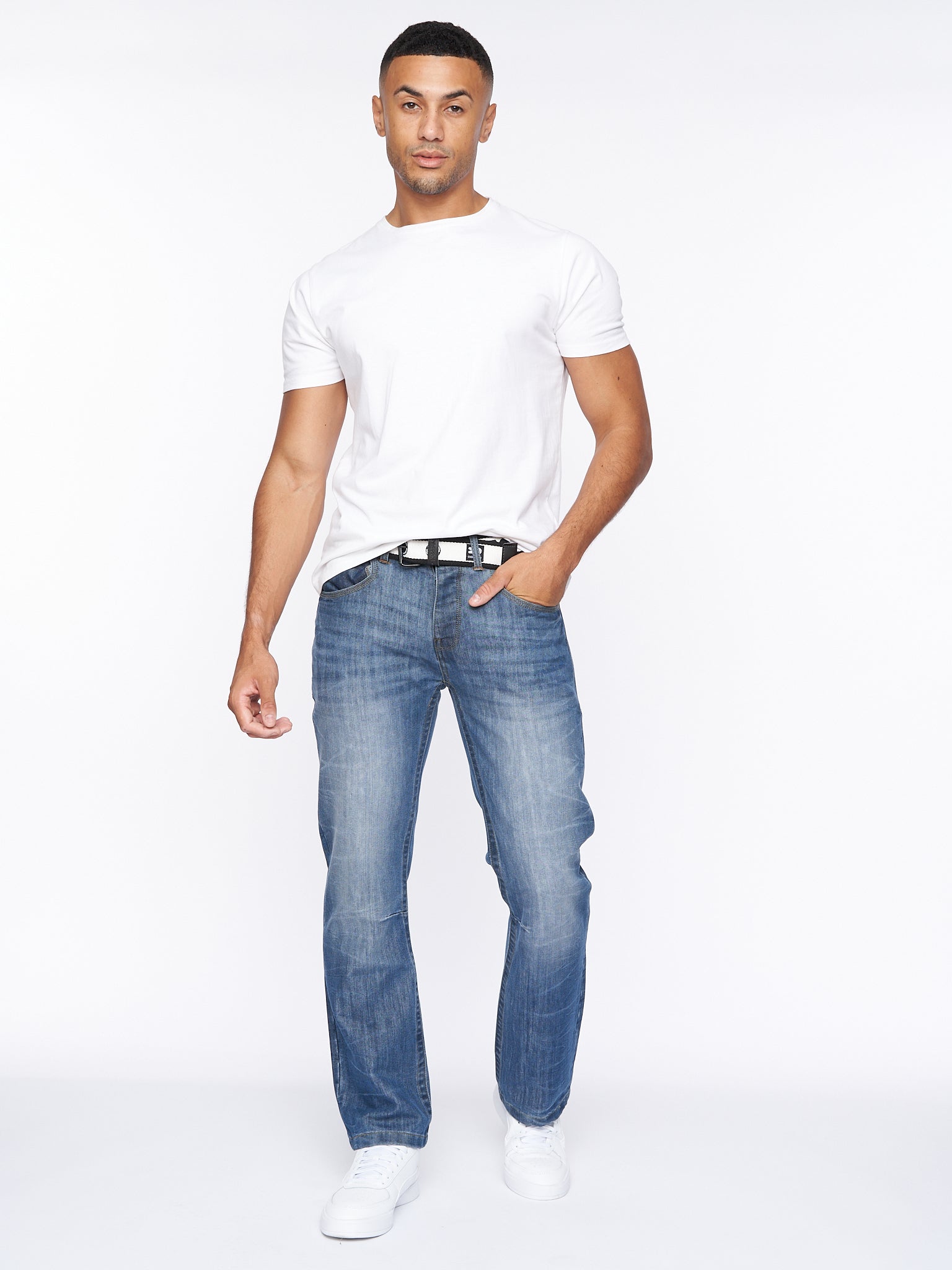 Mens New Baltimore Jeans Mid Wash – Crosshatch