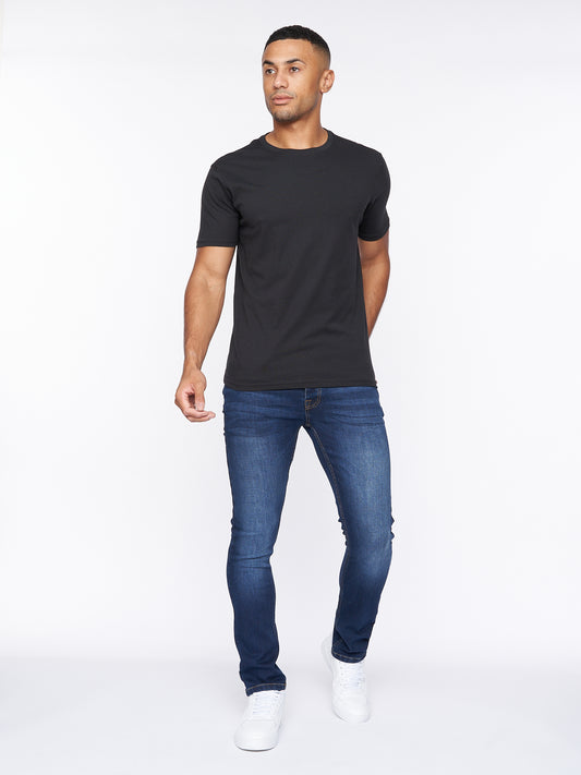 Buraca Slim Fit Denim Jeans Dark Wash