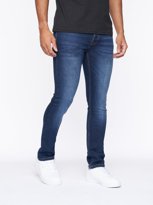 Buraca Slim Fit Denim Jeans Dark Wash