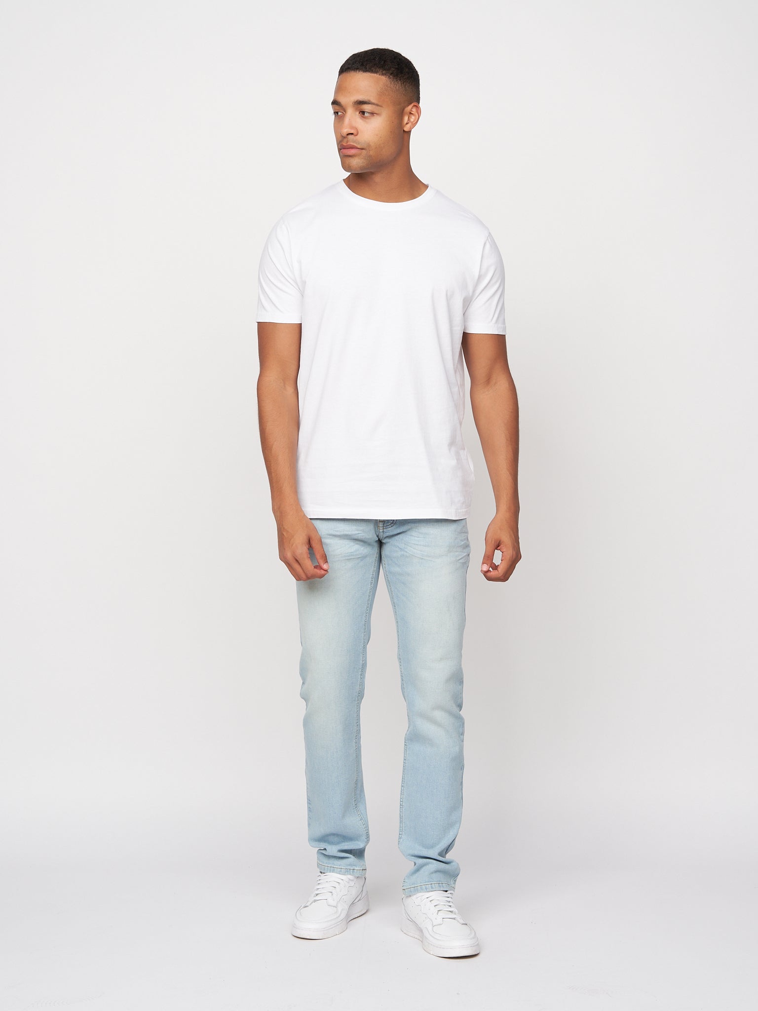 Mens Buraca Slim Fit Jeans Light Wash – Crosshatch