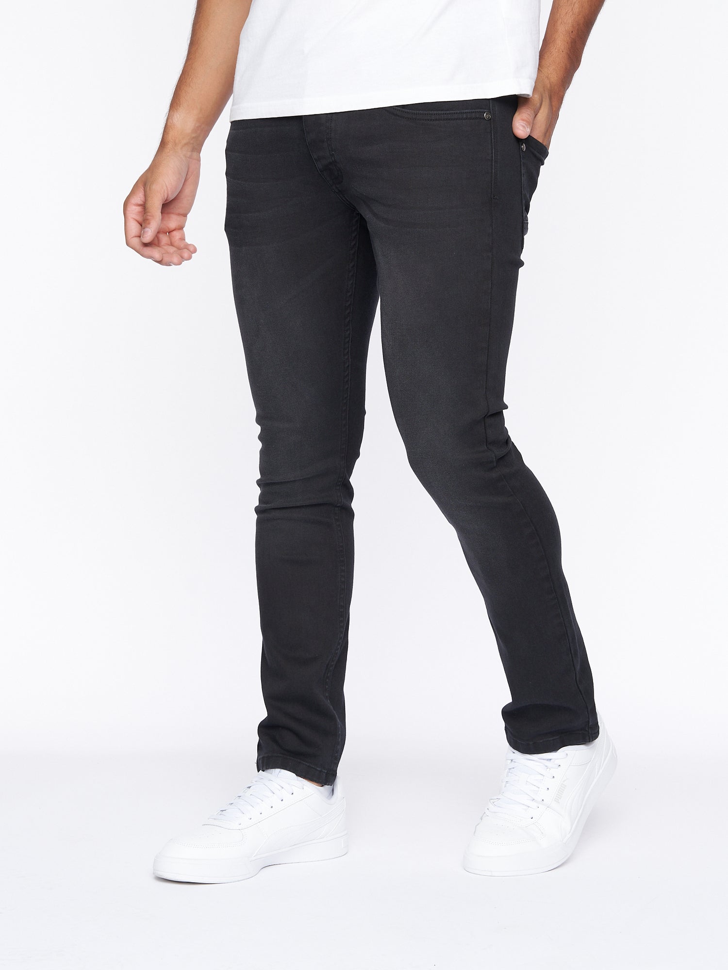 Buraca Slim Fit Denim Jeans Black Wash – Crosshatch
