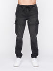 Malimore Cargo Cuff Jeans Black Wash