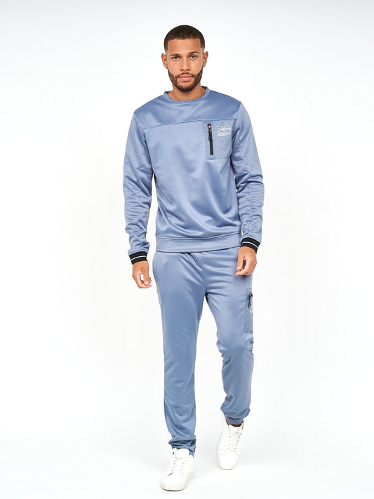 Catmoore Crew Tracktop Steel Blue