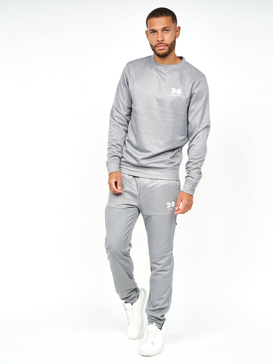 Langtons Crew Tracktop Charcoal