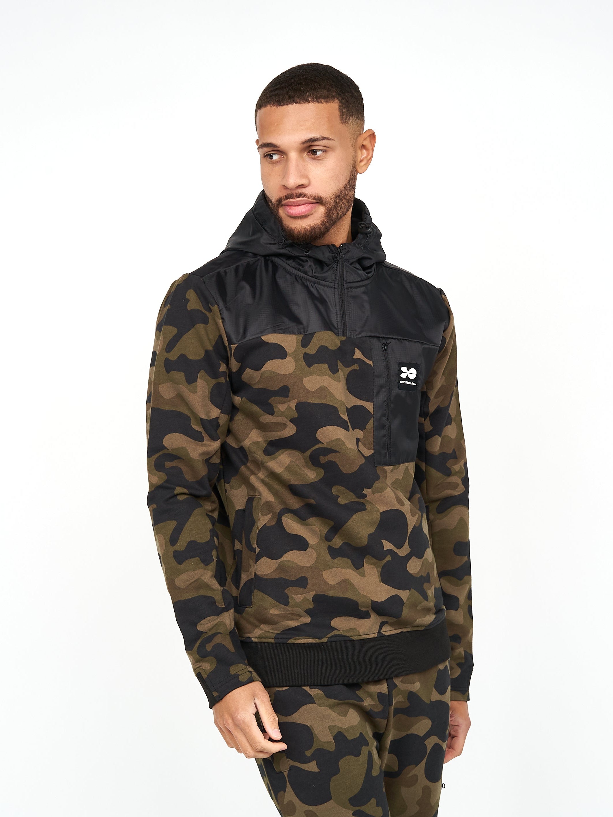 crosshatch Velmax Hoodie Forest Camo