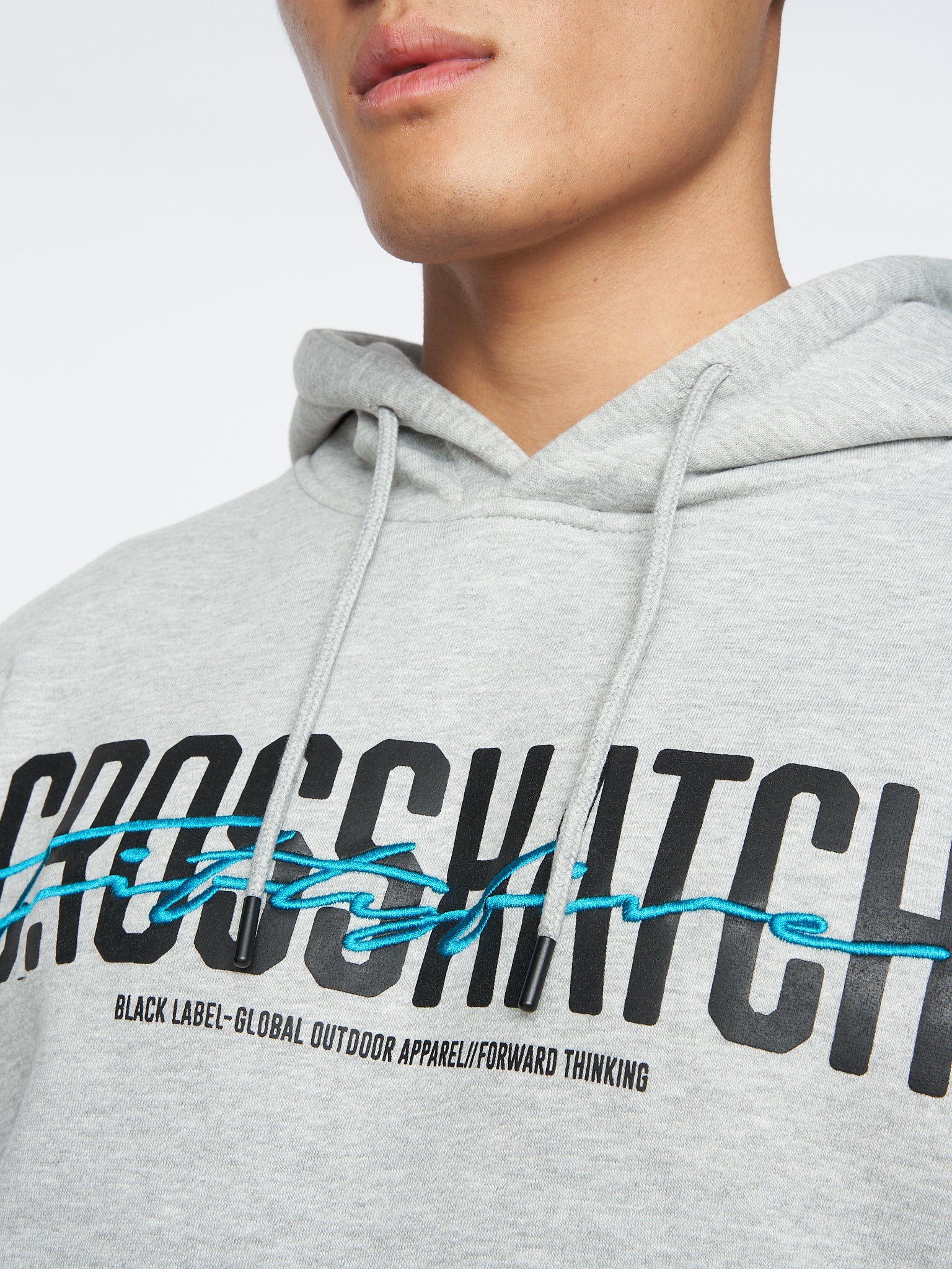 Gooch Hoodie Light Grey Marl Crosshatch