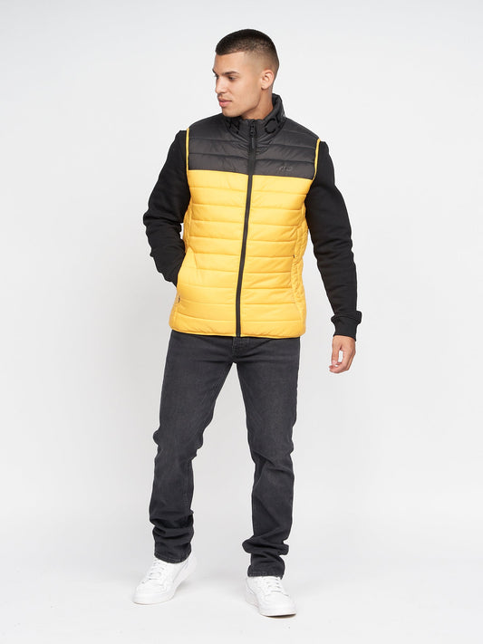 Presnell High Neck Gilet Yellow