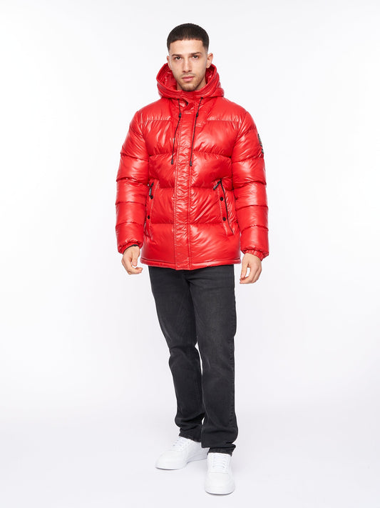 Crosswell High Shine Jacket Red