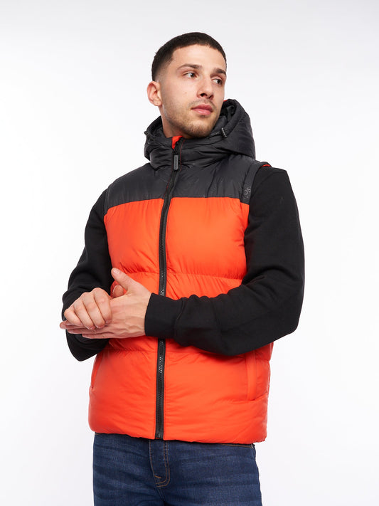 Chemerley Hooded Gilet Orange