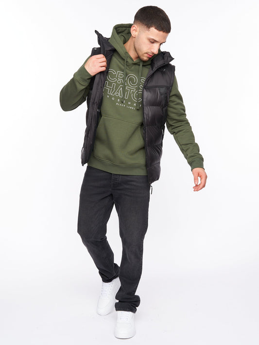 Craystore Hooded Gilet Black
