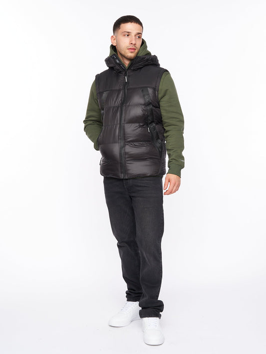 Craystore Hooded Gilet Black