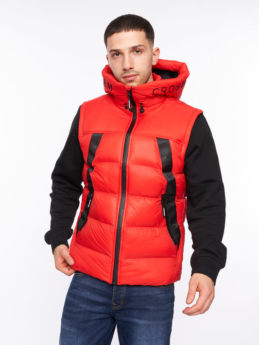 Craystore Hooded Gilet Red