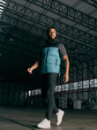 Chemerley Hooded Gilet Turquoise