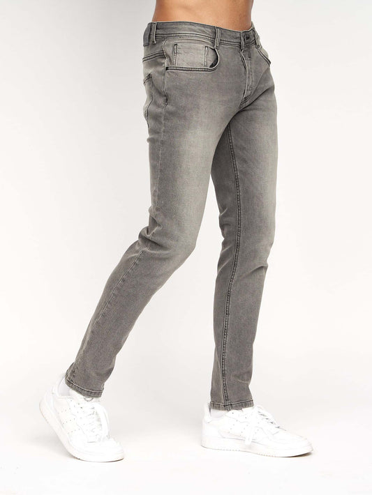 Sheldons Slim Fit Jeans Light Grey