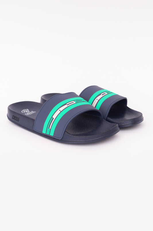 Mentella Sliders Navy/Green