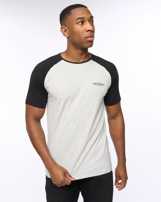 Meza T-Shirt Grey Marl/Black