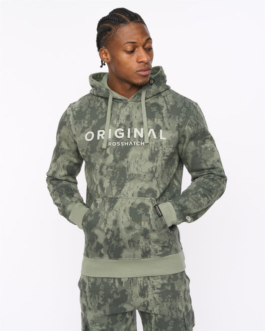 Bardon Camo Hoodie Olive