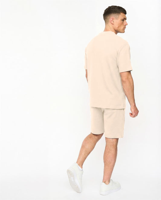 Hartlay T-Shirt & Shorts Set Neutral