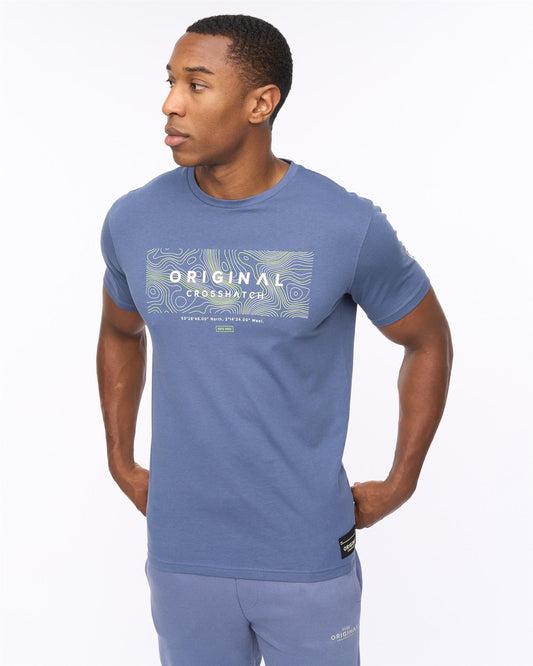 Mappedout T-Shirt Denim Blue