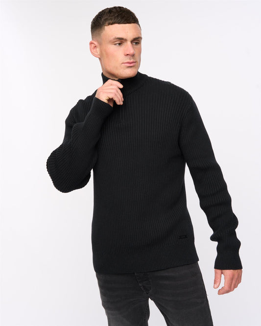 Havaline 1/4 Zip Knit Black