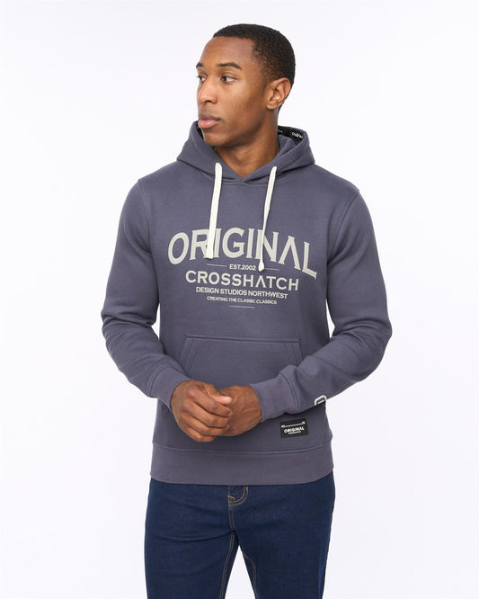 Vintarge Hoodie Navy