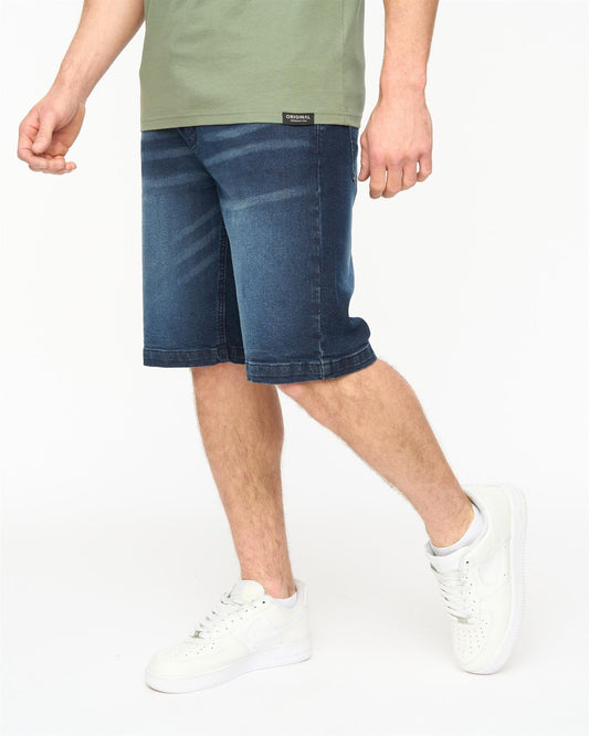 Kamaline Denim Shorts Dark Wash